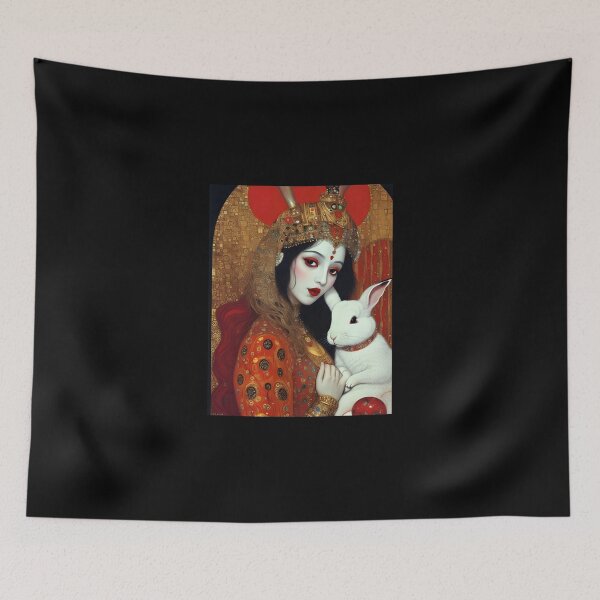 Item preview, Where Gustav Klimt & White Rabbit meet... designed and sold by ZION-E-Store.