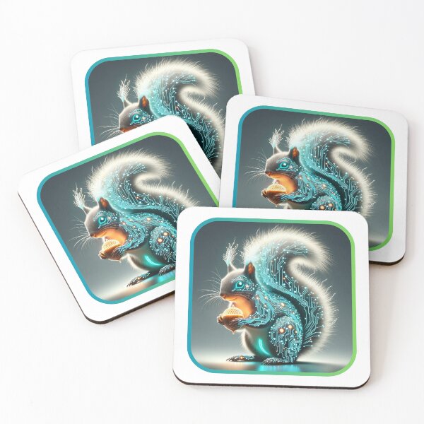 Item preview, Circuit Squirrel - Neon Forager designed and sold by MrAI-Store.
