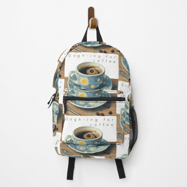Item preview, Gogh-ing for Coffee with Writing - Coffee Cup Painted in Vincent Van Gogh Style designed and sold by Star-Fragment.