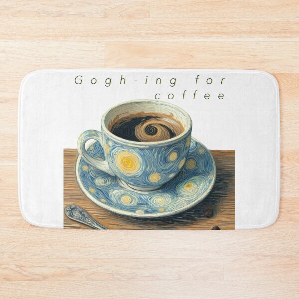 Item preview, Gogh-ing for Coffee with Writing - Coffee Cup Painted in Vincent Van Gogh Style  designed and sold by Star-Fragment.