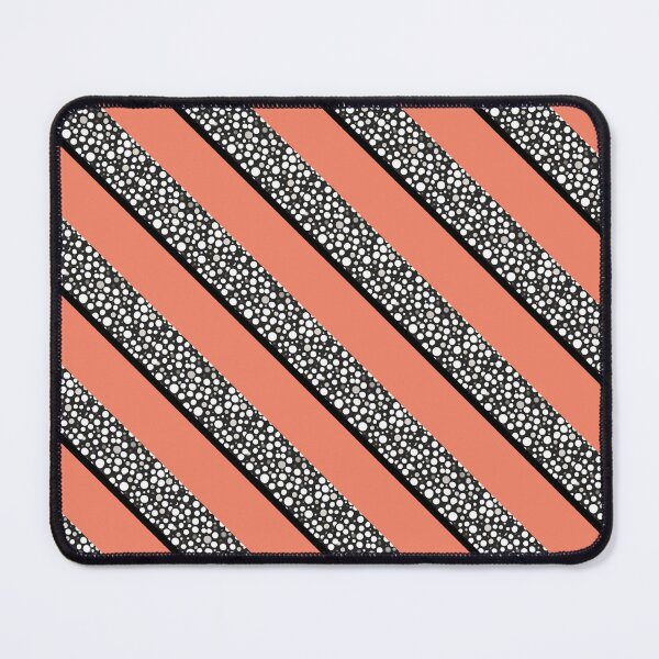 Item preview, Raindrops I Salmon Small Stripes Diagonal Left designed and sold by CushyNest.