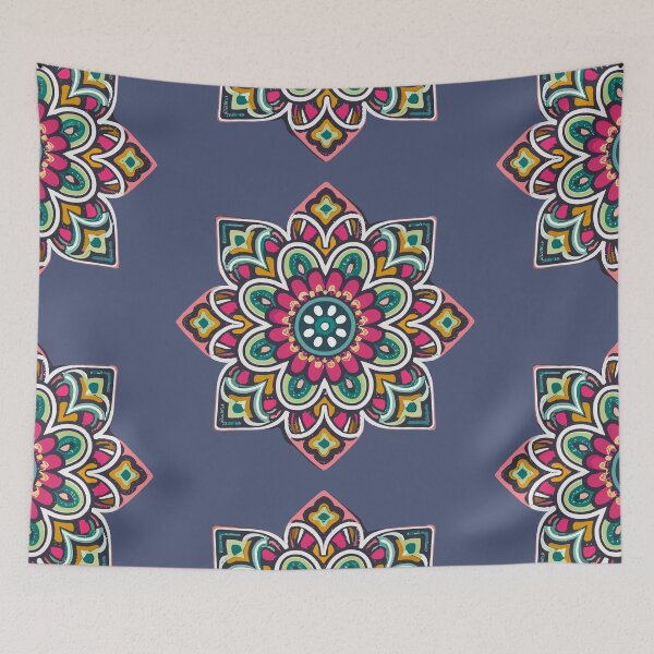 Item preview, Indian Rangoli Flower Design & Pattern designed and sold by Jollys-ArtShop.