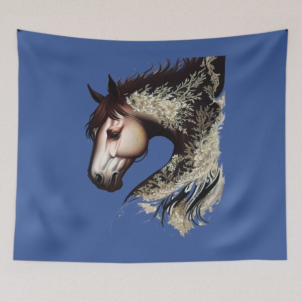 Item preview, Equine Floral Elegance designed and sold by UrbanPrts.