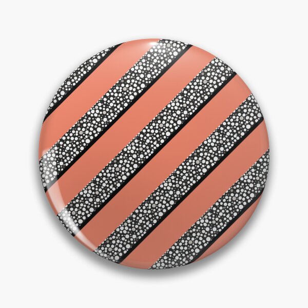 Item preview, Raindrops I Salmon Small Stripes Diagonal Right designed and sold by CushyNest.