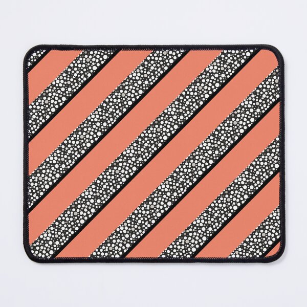 Item preview, Raindrops I Salmon Small Stripes Diagonal Right designed and sold by CushyNest.