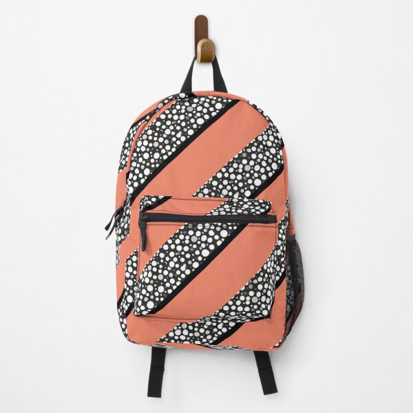 Item preview, Raindrops I Salmon Small Stripes Diagonal Right designed and sold by CushyNest.