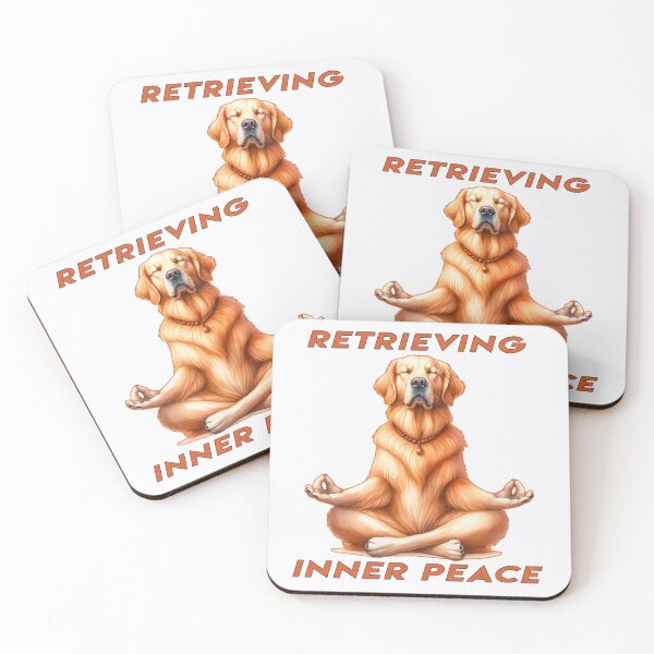 Item preview, Golden Retriever Yoga - Retrieving Inner Peace designed and sold by Mindful-Designs.