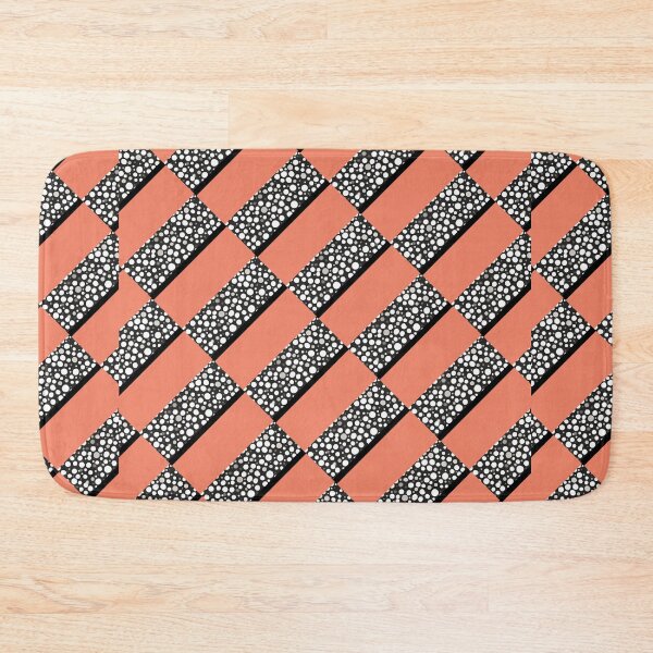 Item preview, Raindrops I Salmon Half Brick Right designed and sold by CushyNest.