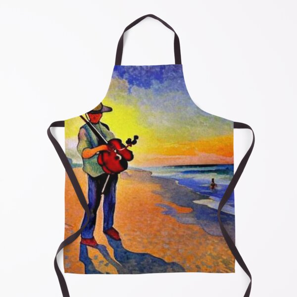 Item preview, Violin player on beach designed and sold by George Hutton Hunter.