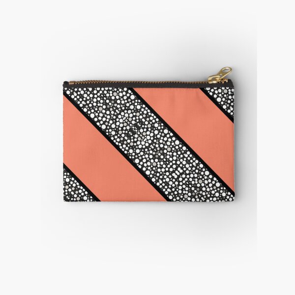Item preview, Raindrops I Salmon Big Stripes Diagonal Left designed and sold by CushyNest.