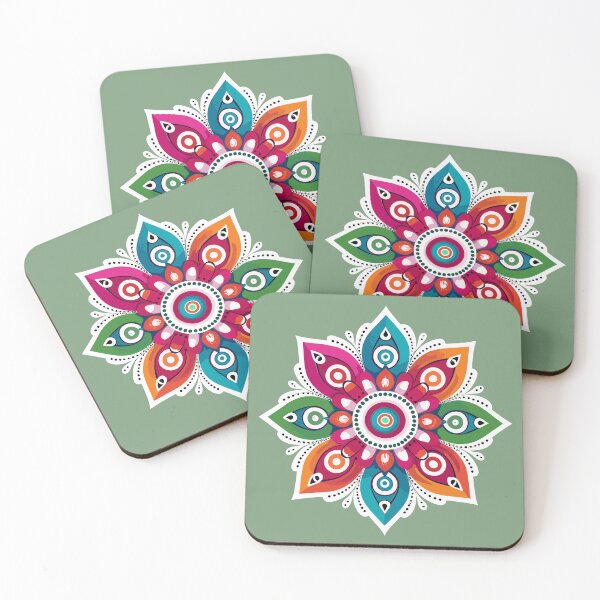 Item preview, Indian Rangoli Flower-Design & Pattern designed and sold by Jollys-ArtShop.