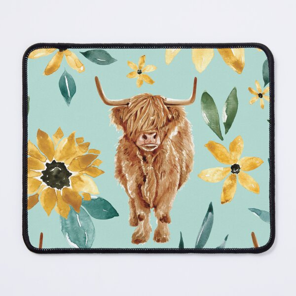 Item preview, Highland Cow and Sunflowers  designed and sold by cateandrainn.