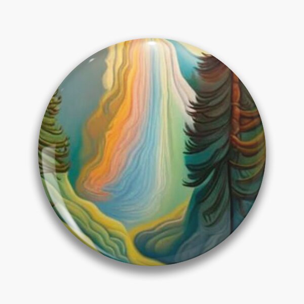 Item preview, Waterfall among Pine Trees designed and sold by George Hutton Hunter.
