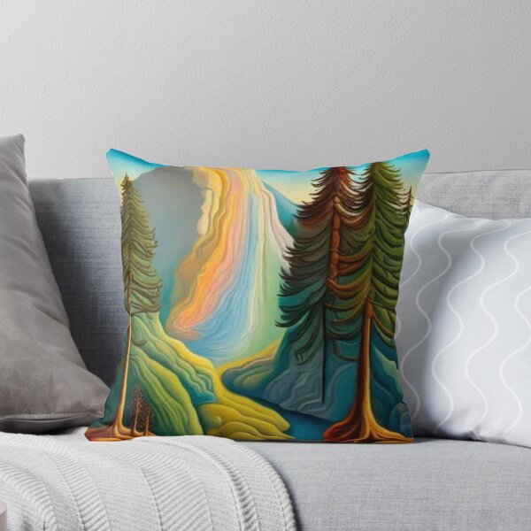 Item preview, Waterfall among Pine Trees designed and sold by George Hutton Hunter.