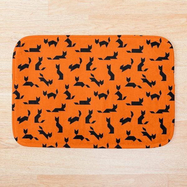 Artikelvorschau, Schwarze Katzen - Halloween-Kürbis-Orange entworfen und verkauft von coffeeandwalnut.