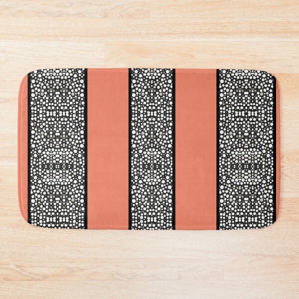 Item preview, Raindrops I Salmon Big Stripes Vertical designed and sold by CushyNest.