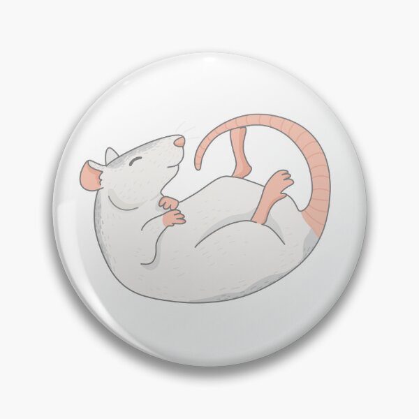 Item preview, Cute Husky Rat (colored rat) lying on its back designed and sold by loulou-artifex.