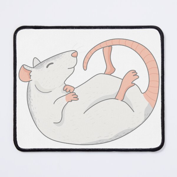 Item preview, Cute Husky Rat (colored rat) lying on its back designed and sold by loulou-artifex.