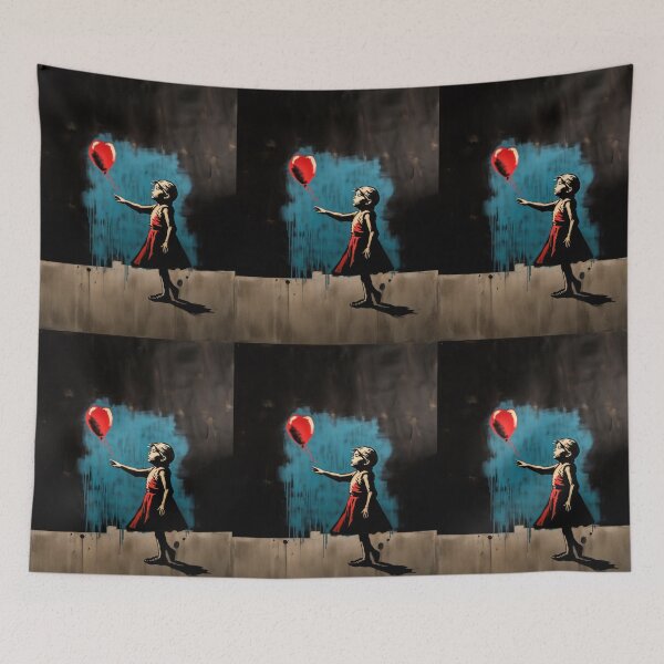 Item preview, Girl with a Red Balloon designed and sold by zuluspice.