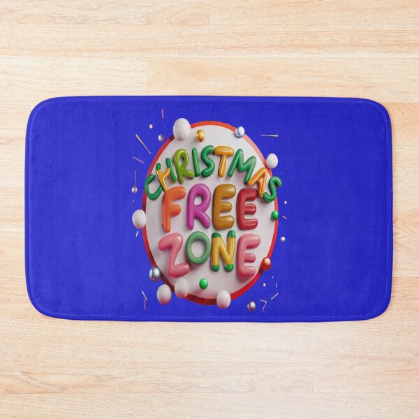 Item preview, Christmas Free Zone, Stress-Free Holidays, No Christmas Cheer Here, Colorful, Non-conformist, Christmas-Free and Loving It, not interested in celebrating the holidays!  designed and sold by bubblylive.