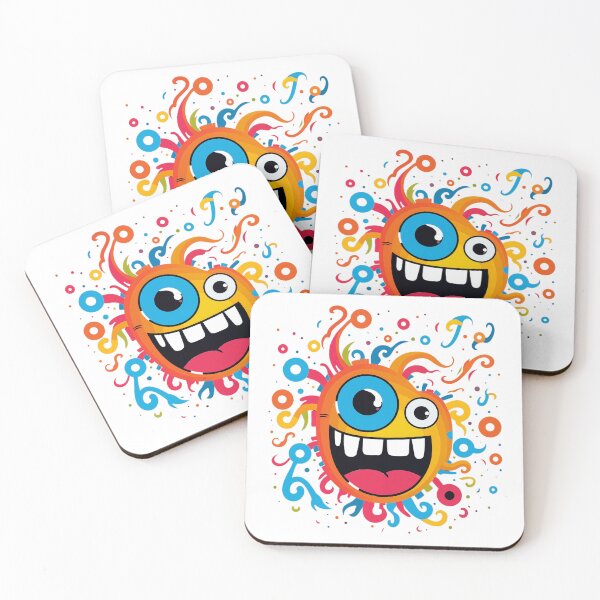 Item preview, Colorful cartoon monster with blue eyes. designed and sold by sagybp.