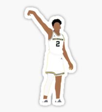 jordan poole university of michigan basketball Sticker