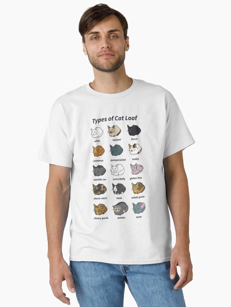 Thumbnail 2 von 7, Classic T-Shirt, Die Arten von Katzenbrot designt und verkauft von usclaireforce.