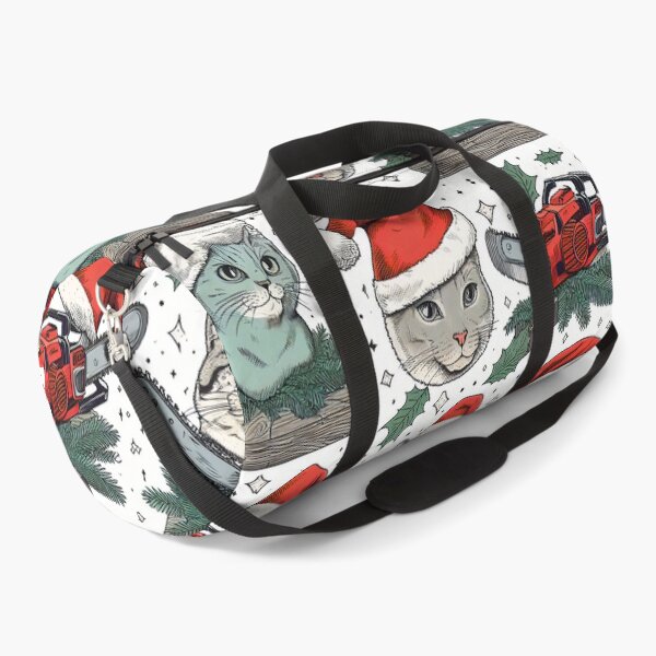 Item preview, Christmas with cats and chainsaws designed and sold by teesandlove.