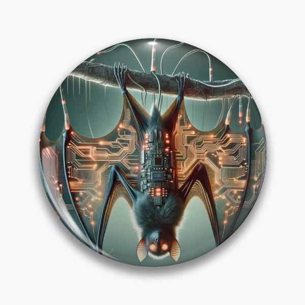 Item preview, Echo Flight - Neon Bat designed and sold by MrAI-Store.