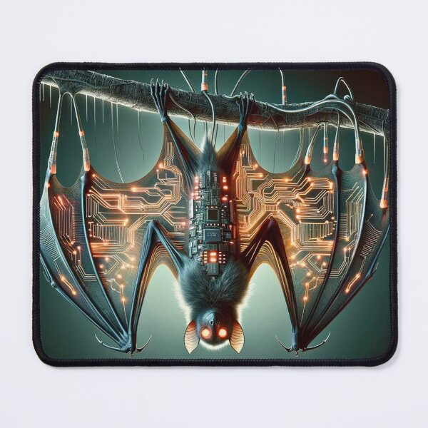 Item preview, Echo Flight - Neon Bat designed and sold by MrAI-Store.
