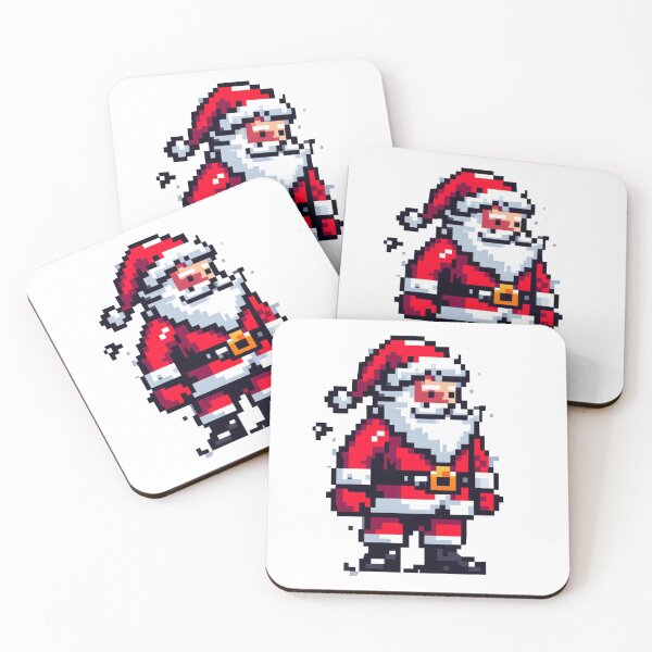 Item preview, Retro pixel Santa Claus designed and sold by RiSchuDesign.
