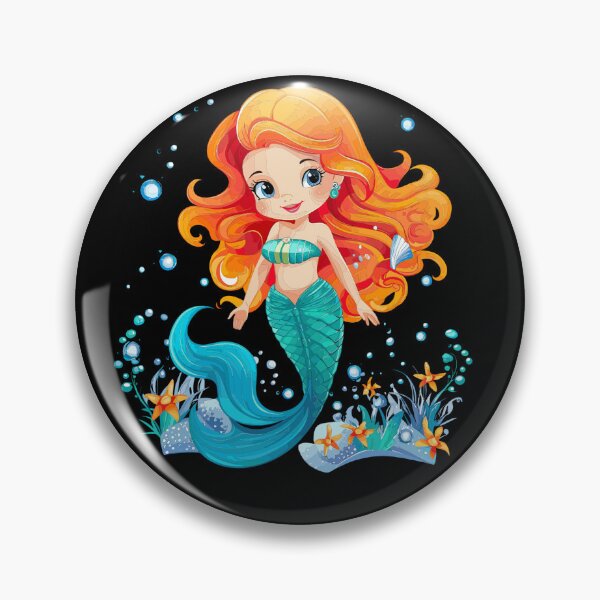 Item preview, Cartoon Mermaid Underwater designed and sold by sbachstroem.
