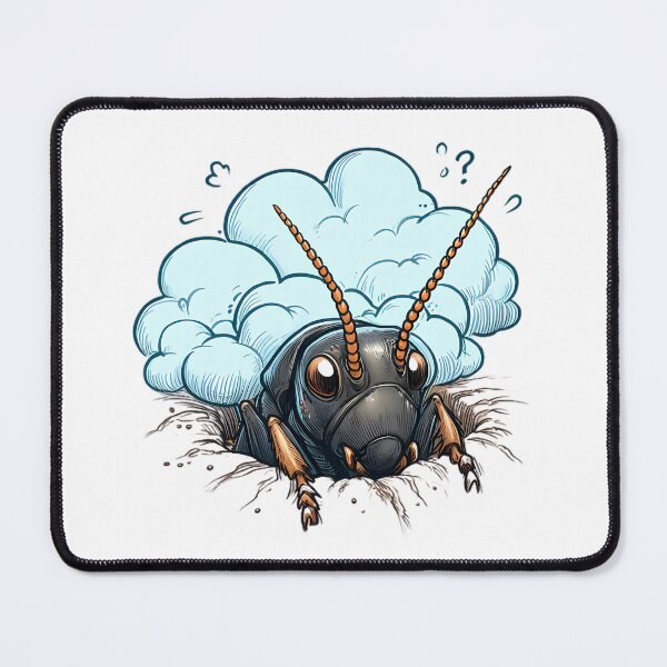 Item preview, Cartoon Black Cricket Gryllus bimaculatus designed and sold by egdesign.