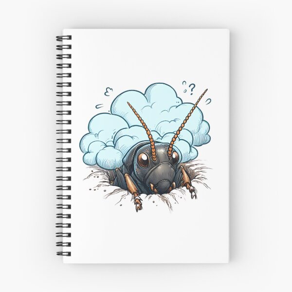 Artikelvorschau, Cartoon schwarze Grille Gryllus bimaculatus entworfen und verkauft von egdesign.