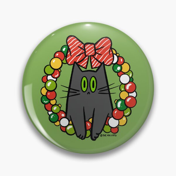 Item preview, Christmas Cat Wreath designed and sold by TheVixCats.
