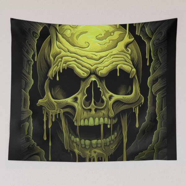 Item preview, Melting Skull designed and sold by 3hornCreations.