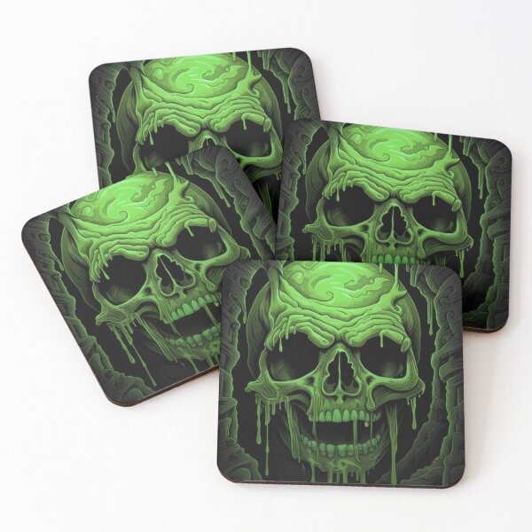 Item preview, Melting Skull designed and sold by 3hornCreations.
