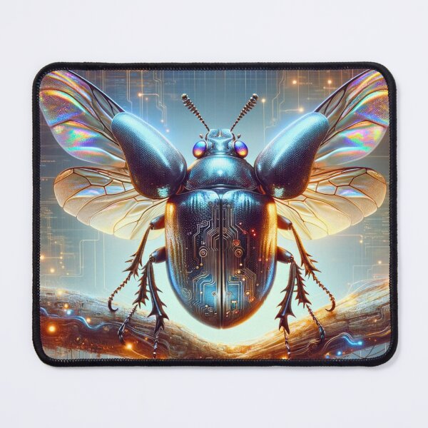 Item preview, Neon Beetle Circuit - Robotic Insect designed and sold by MrAI-Store.