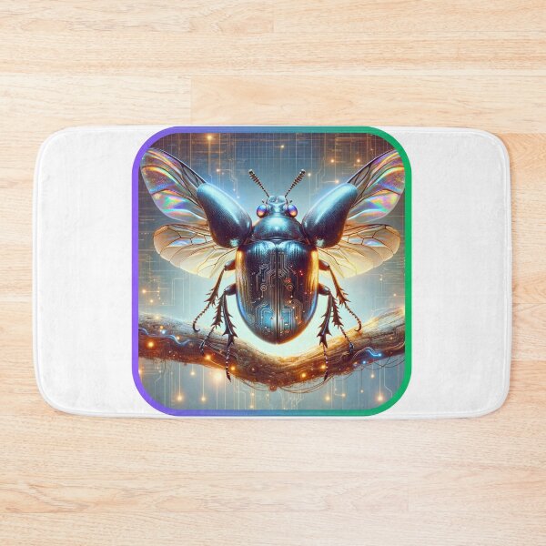 Item preview, Neon Beetle Circuit - Robotic Insect designed and sold by MrAI-Store.