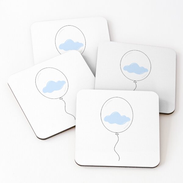 Item preview, Adorable Light Blue Cloud Double Balloon  designed and sold by wonderxwander.