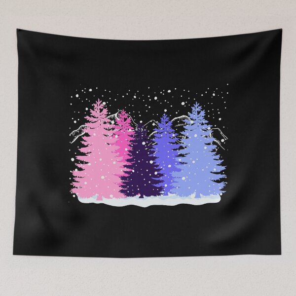 Item preview, Subtle Omnisexual Christmas Tree Forest Omni Pride Flag Aesthetic Winter Theme  designed and sold by ontrendshirts.