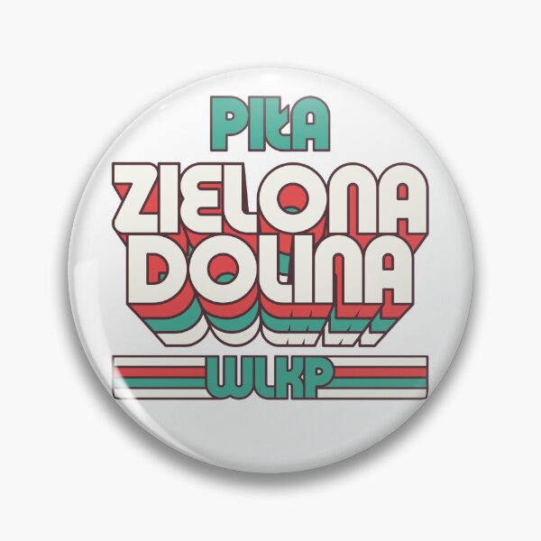 Item preview, Piła Zielona Dolina | Miasto Piła Retro Styl 3D Logo designed and sold by PILANTROP.