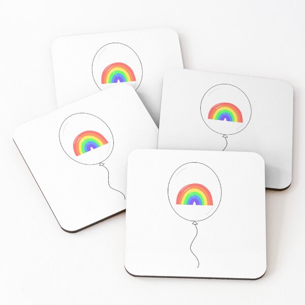 Item preview, Adorable Rainbow Double Balloon  designed and sold by wonderxwander.