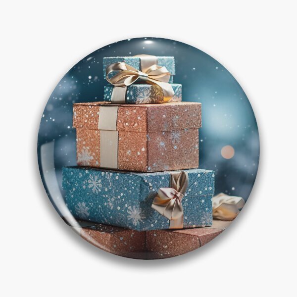Item preview, Stack of Presents with a Snowy Dark Background designed and sold by dcrc.