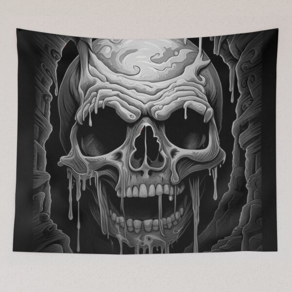 Item preview, Melting Skull designed and sold by 3hornCreations.