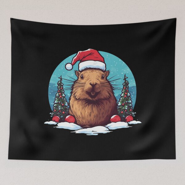 Item preview, Capybara Christmas. Funny Gifts for Christmas 2/5 designed and sold by MatSatArt.