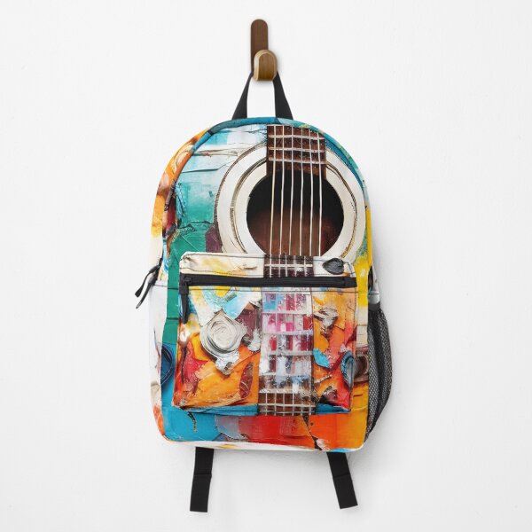 Item preview, Mixed medium colorful collage of a guitar designed and sold by dcrc.