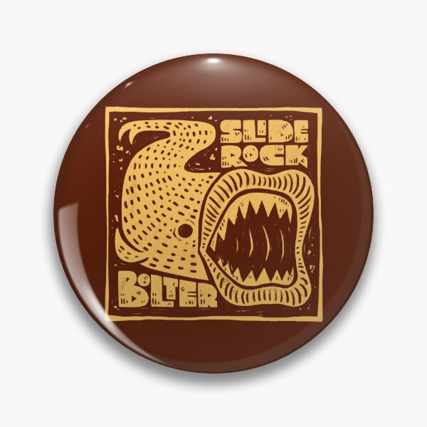 Item preview, Slide Rock Bolter Cryptid Woodcut Print Colorado Rocky Mountains Folklore designed and sold by greermiceli.