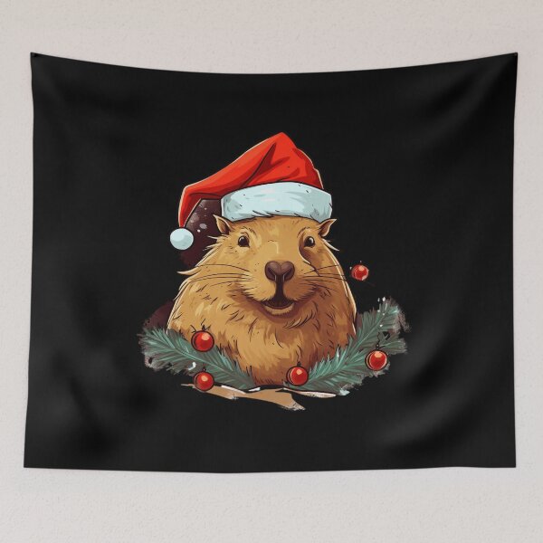 Item preview, Capybara Christmas. Funny Gifts for Christmas 3/5 designed and sold by MatSatArt.