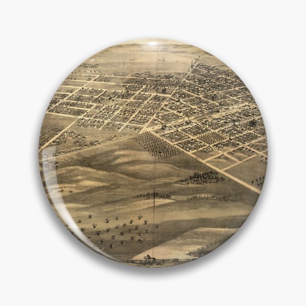 Item preview, Aerial View of Lincoln, Illinois (1869) designed and sold by allhistory.